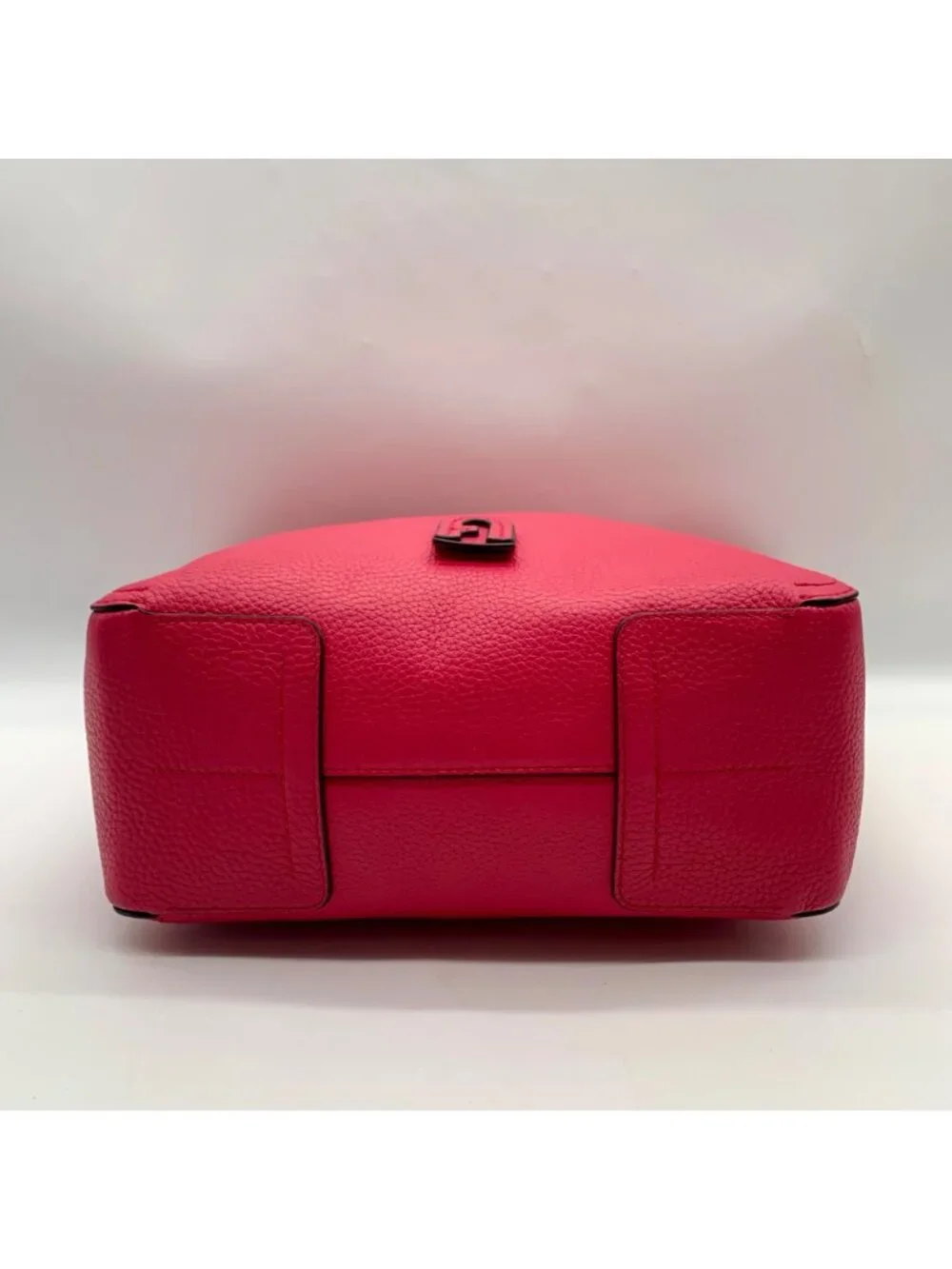 Furla Hot Pink Pebbled Leather Atena Hobo Bag